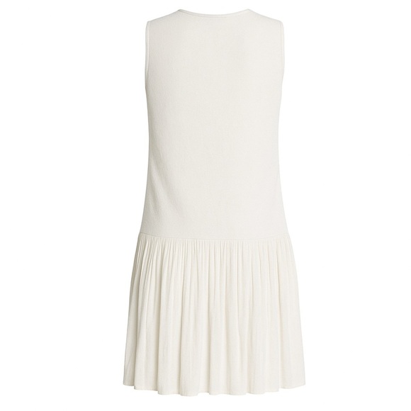 Ralph Lauren Collection White Mini Cocktail Dress Flare Drop Waist Runway 2012 S - Picture 11 of 13
